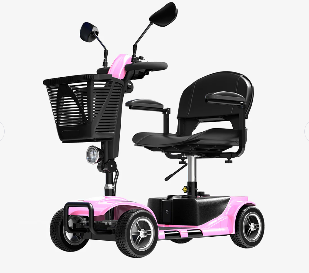 VOCIC D41 Lightweight 4-Wheel Electric Scooter - Swivel Seat, 265 lb Capacity