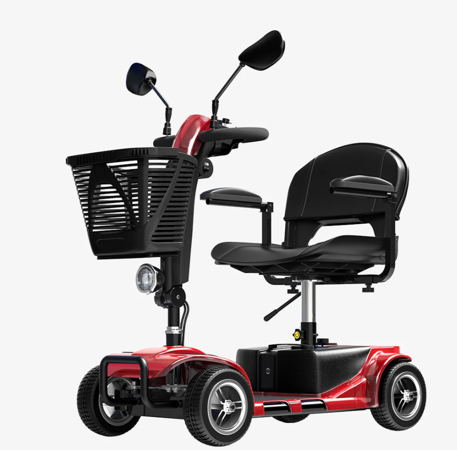 VOCIC D41 Lightweight 4-Wheel Electric Scooter - Swivel Seat, 265 lb Capacity