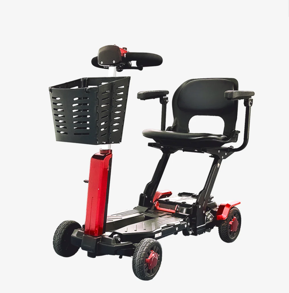VOCIC D91 Foldable Mobility Scooter for Seniors – Remote Control, Airline-Approved, 4-Wheel Travel Scooter