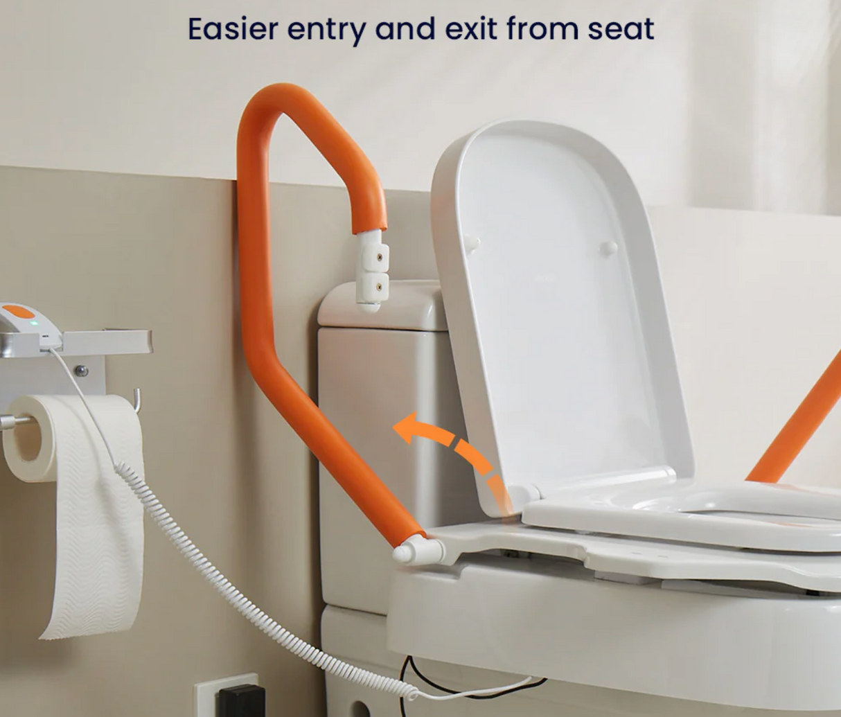 VOCIC AX12 Electric Motorized Raised Toilet Seat - 330 lb Capacity, Universal Fit