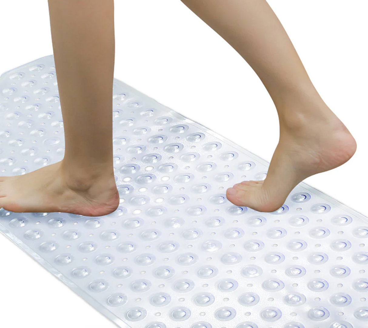 VOCIC Bathtub Floor Mat, 40" x 15" - Hexagon Design, 200 Suction Cups