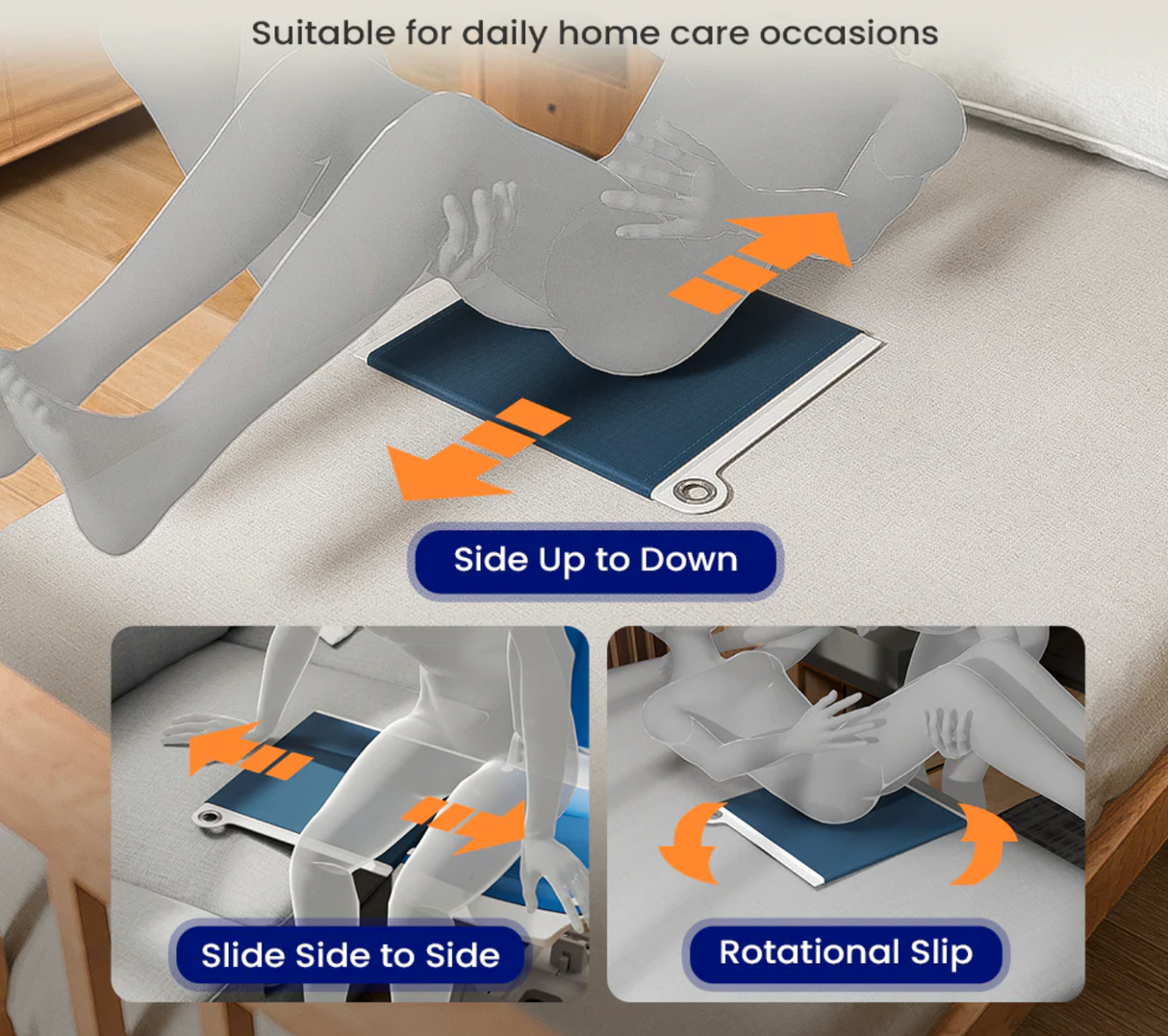 VOCIC Portable Slide Transfer Mat AY01 - Tubular Design, 18.8” x 18.8”