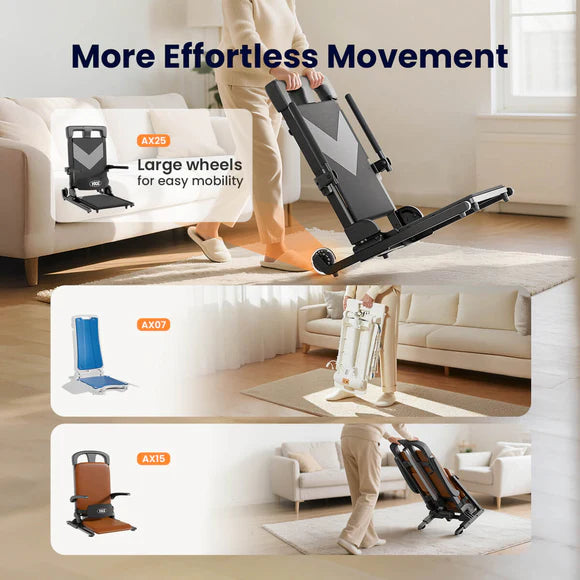 VOCIC AX25 Ultra-Compact Electric Chair Lift with Large Wheels