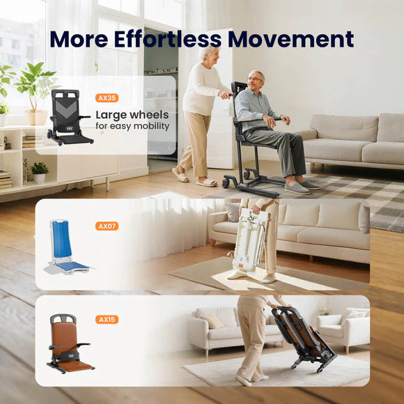 VOCIC AX35 Movable Electric Chair Lift with 4 Wheels