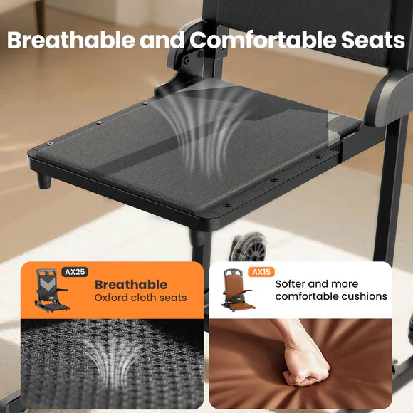 VOCIC AX25 Ultra-Compact Electric Chair Lift with Large Wheels