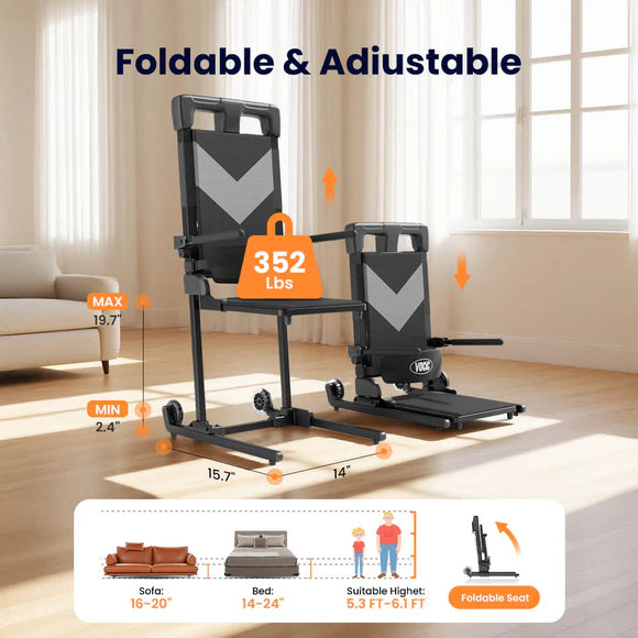 VOCIC AX25 Ultra-Compact Electric Chair Lift with Large Wheels