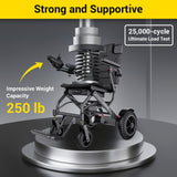 EASWE A10 Lightweight Electric Wheelchair - Foldable, 400W Dual Motor