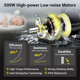 EASWE B20 Foldable Electric Wheelchair - 500W Dual Motor, 30 Mile Range