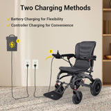 EASWE B20 Foldable Electric Wheelchair - 500W Dual Motor, 30 Mile Range
