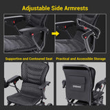 EASWE B20 Foldable Electric Wheelchair - 500W Dual Motor, 30 Mile Range