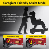 Easwe L10 – Luxury Electric Wheelchair with Adjustable Seat Height