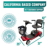 Malisa Mobility MLS-2 Detachable Mobility Scooter - 12 Miles Range 4.9