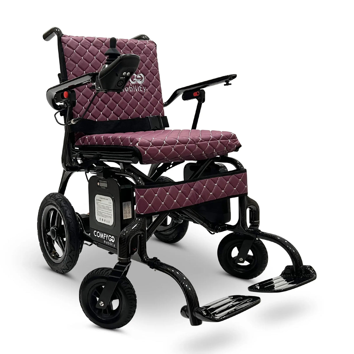 COMFYGO Phoenix Carbon Fiber Electric Wheelchair Lightweight, Long-Range, Airline Approved