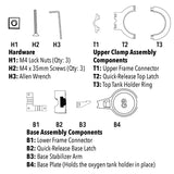 Quick Detach Oxygen Tank Holder – Class E Compatible | ComfyGO