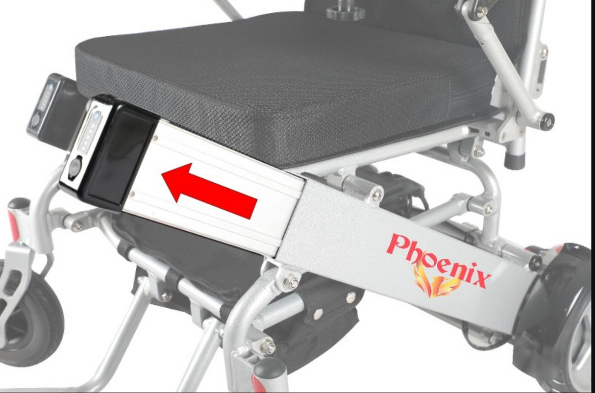 Phoenix BlazeLite™ Ultra-Light Folding Power Wheelchair – 44 lbs, Travel-Ready, Compact & Comfortable