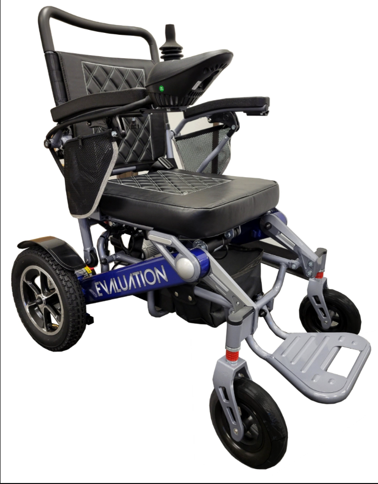 Evolution AutoFold Power Wheelchair – Remote Control, Automatic Folding, 400 lb Capacity, Full Suspension