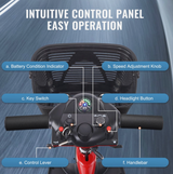 3-Wheel Folding Mobility Scooter for Adults & Seniors – Long-Range, All-Terrain Freedom