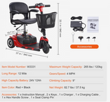 3-Wheel Folding Mobility Scooter for Adults & Seniors – Long-Range, All-Terrain Freedom