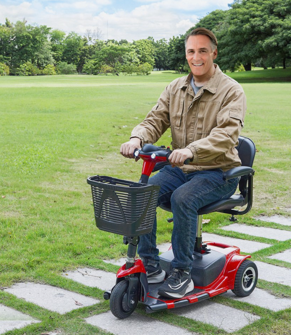 3-Wheel Folding Mobility Scooter for Adults & Seniors – Long-Range, All-Terrain Freedom