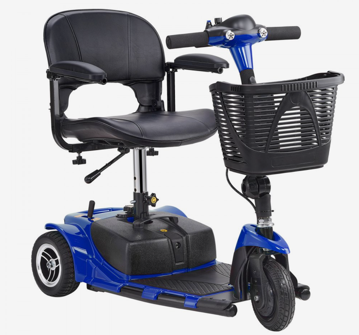3-Wheel Folding Mobility Scooter for Seniors – 12 Mile Range, 265 lbs Capacity, Lightweight & Travel-Ready