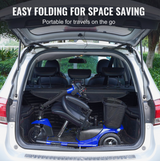 3-Wheel Folding Mobility Scooter for Seniors – 12 Mile Range, 265 lbs Capacity, Lightweight & Travel-Ready
