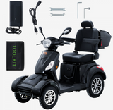 VEVOR Heavy-Duty 4-Wheel Mobility Scooter – 800W Motor, 31-Mile Range, 500 lbs Capacity, All-Terrain Design