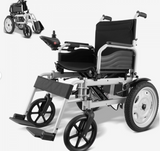 Foldable Electric Wheelchair – 17.5" Seat Width, 265 lbs Capacity, 12.5 Mile Range, Adjustable Backrest, All-Terrain Tires