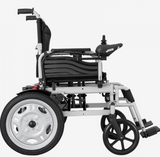 Foldable Electric Wheelchair – 17.5" Seat Width, 265 lbs Capacity, 12.5 Mile Range, Adjustable Backrest, All-Terrain Tires