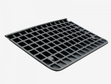 VEVOR Rubber Threshold Ramp – 4" Rise, 35.5" x 24.4", 33,069 lbs Load Capacity, Non-Slip Surface with Cable Channel