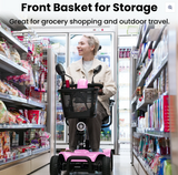 VOCIC D41 Lightweight 4-Wheel Mobility Scooter – Portable, FDA Certified, Swivel Seat