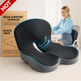 Memory Foam Seat Cushion for Wheelchairs, Office chairs, Truck Drivers, Ergonomic Seat Cushion for Back, Tailbone & Sciatica Pain Relief