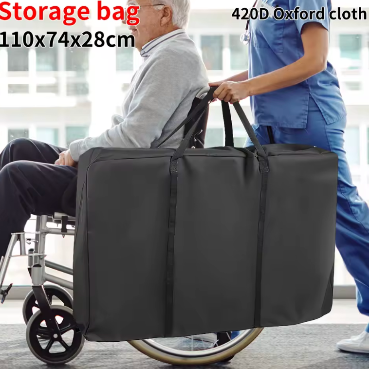 Storage Bag Reusable Wheelchair Protective Cover Large Capacity Chair Walker Bag