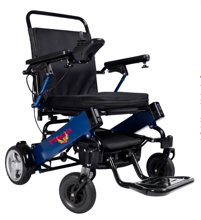 Phoenix BlazeLite™ Ultra-Light Folding Power Wheelchair – 44 lbs, Travel-Ready, Compact & Comfortable