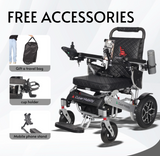 WOLF Folding Lightweight Heavy Duty Electric Wheelchair 330 lbs-500W-13 Miles