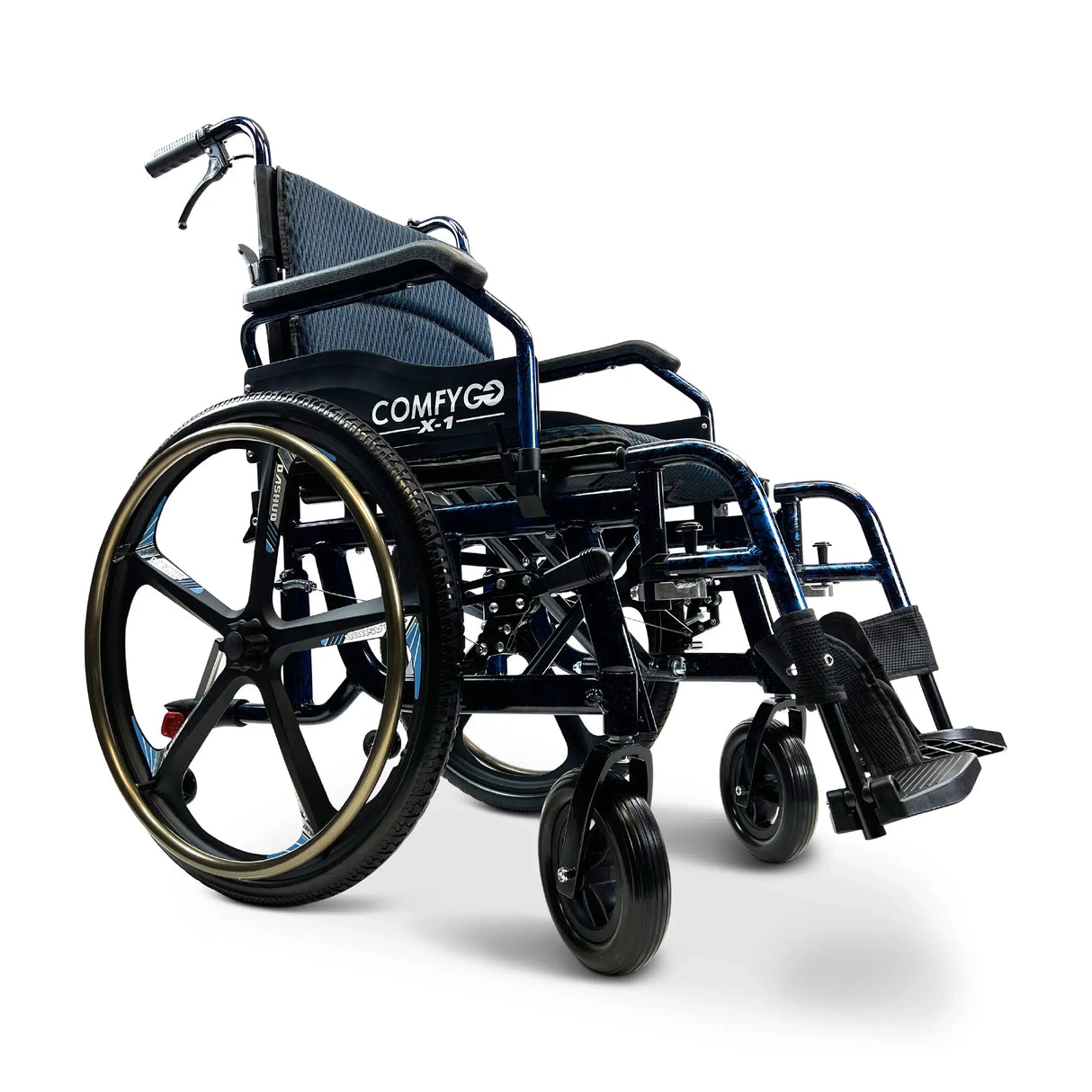 ComfyGO X-1  Lightweight Manual Wheelchair with Quick-Detach Wheels