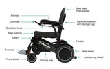 Pegasus Plus HD – Heavy Duty Carbon Fiber Power Wheelchair (440 lb Capacity)