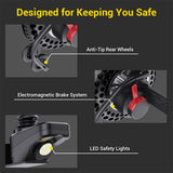 Easwe B10 – Foldable Electric Wheelchair with LCD Joystick Control