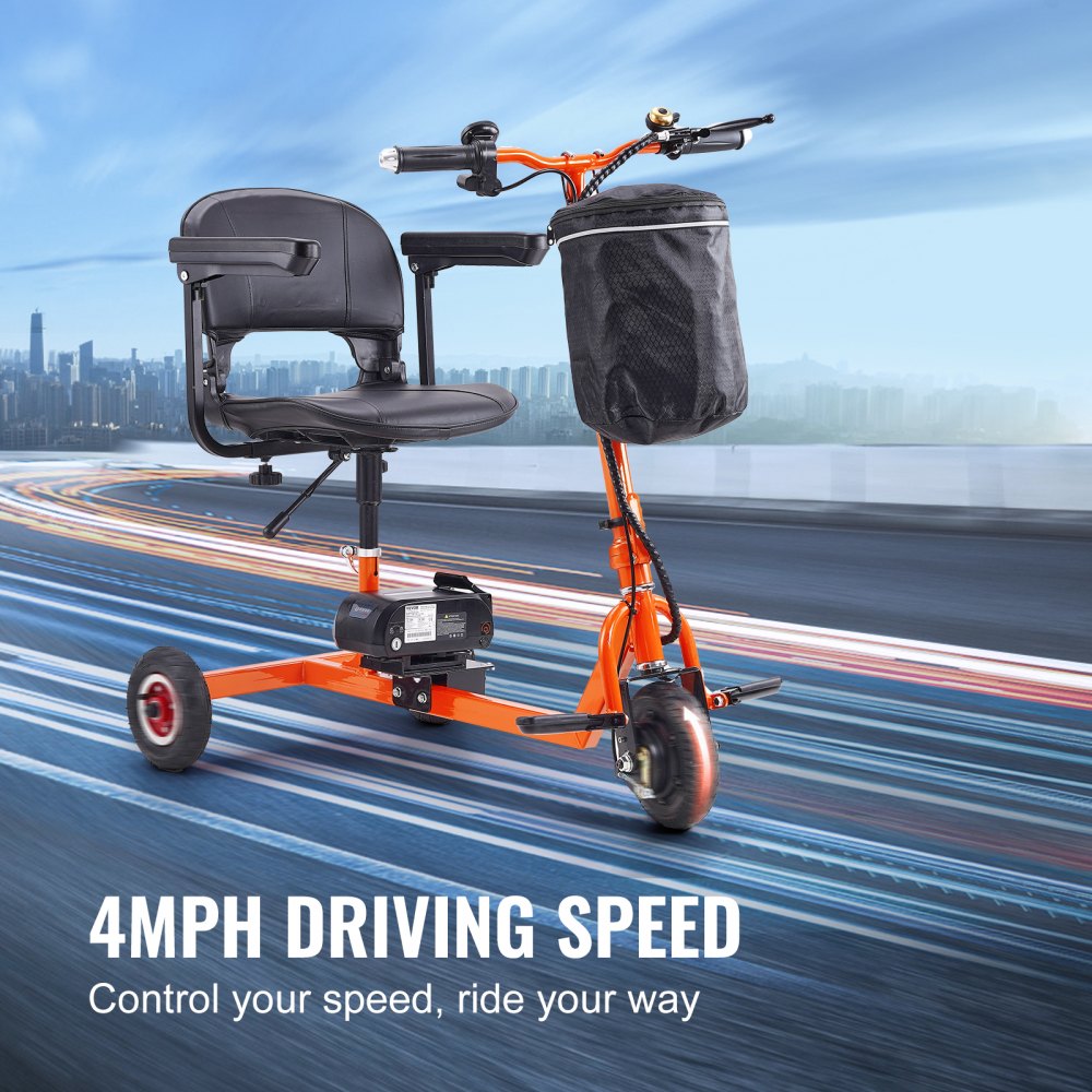 VEVOR Foldable 3-Wheel Electric Mobility Scooter – Empowering Freedom with Every Ride
